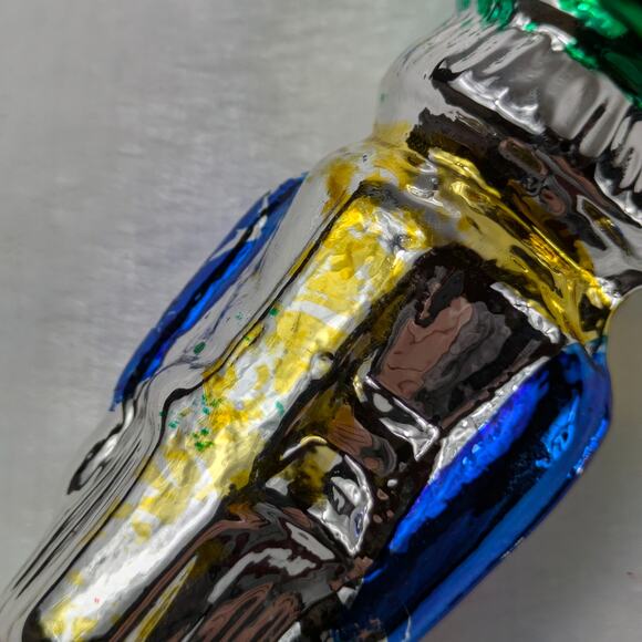 Vtg Nutcracker Toy Soldier Ornament Molded Mercury Glass Christmas Mouth Blown - Picture 9 of 13